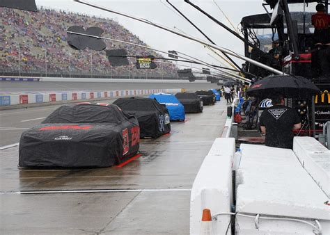 NASCAR Michigan race halted by rain after Stage 1, will  .